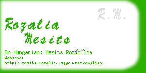 rozalia mesits business card